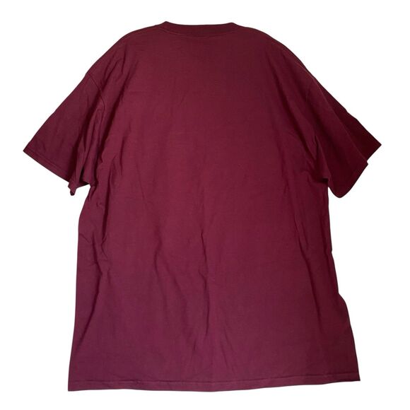 Official KoRn T-shirt Men 2XL Burgundy Graphic Print Mad Engine Nu Metal - Picture 2 of 5